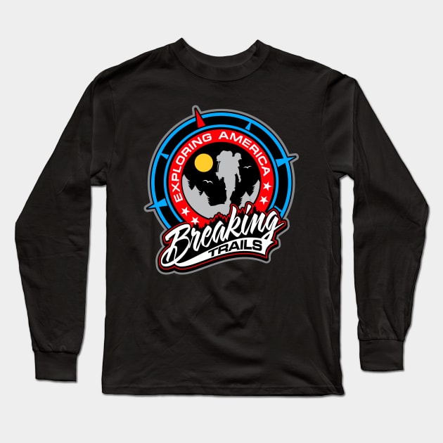 EXPLORING AMERICA Long Sleeve T-Shirt by razrgrfx